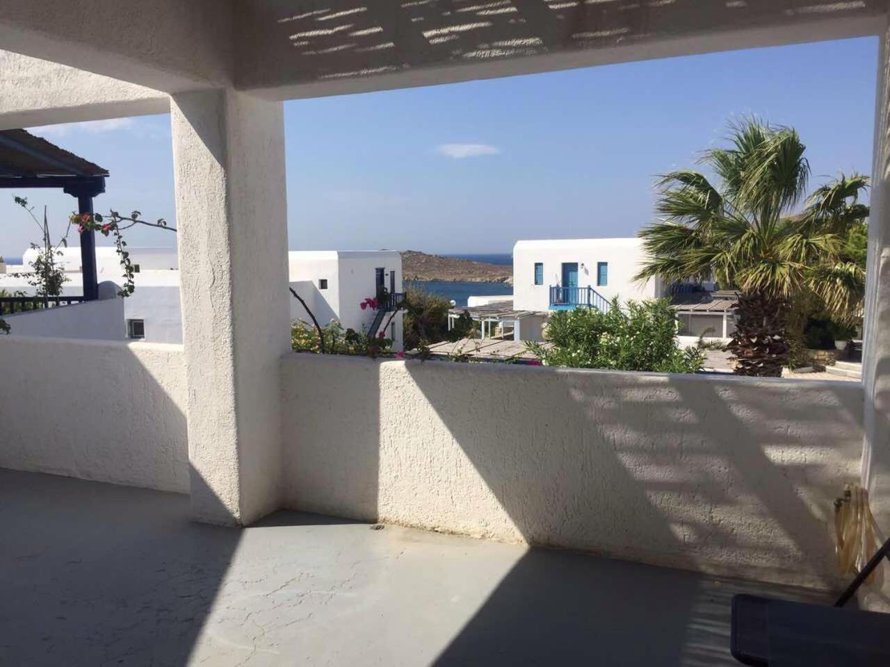 Вилла Mykonian House With Shared Pool Орнос Экстерьер фото