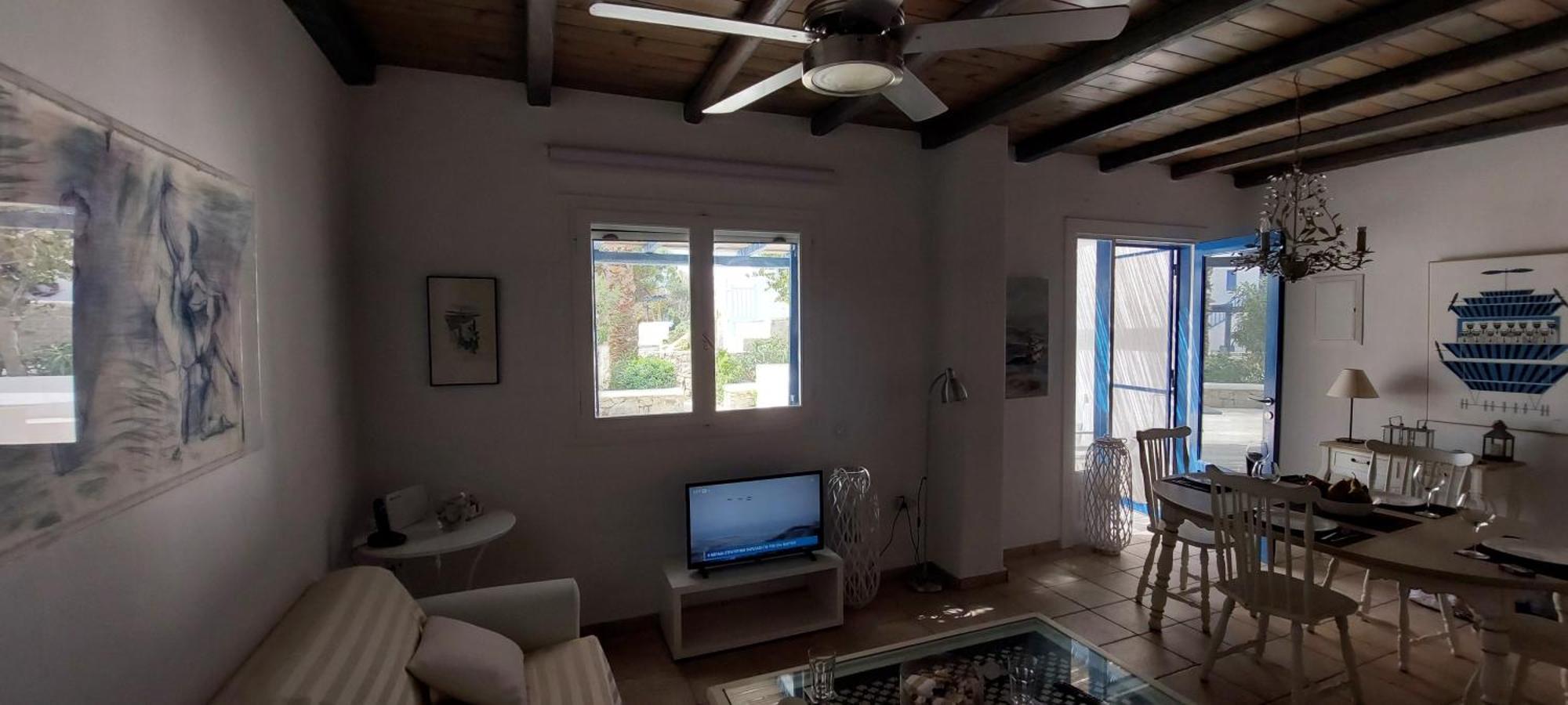 Вилла Mykonian House With Shared Pool Орнос Экстерьер фото