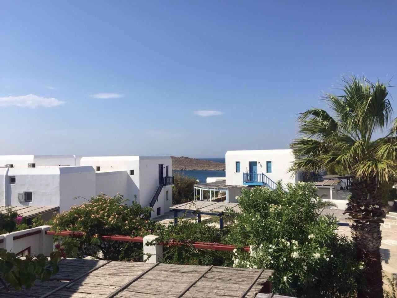 Вилла Mykonian House With Shared Pool Орнос Экстерьер фото