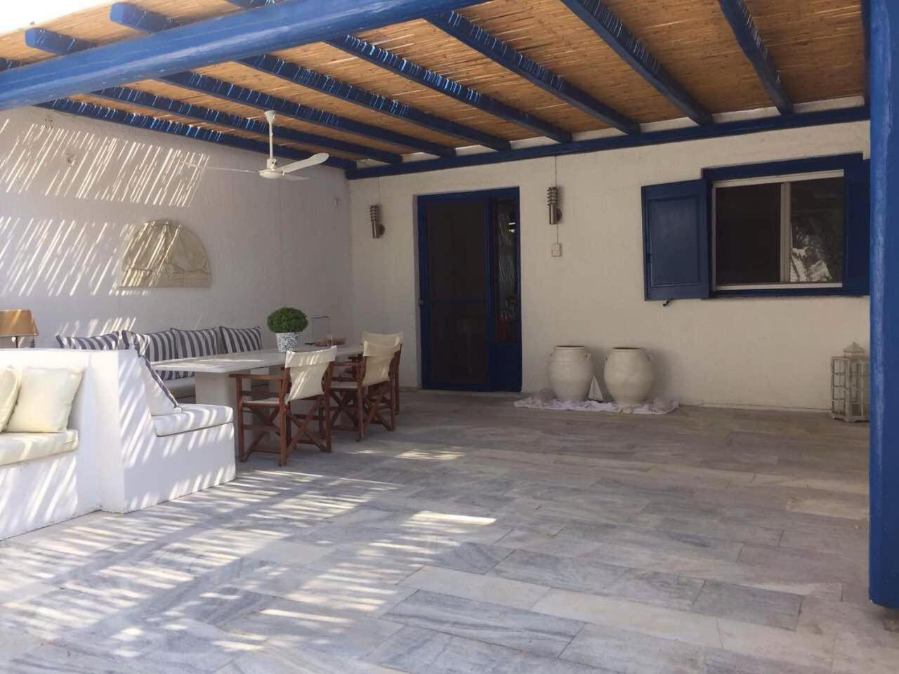 Вилла Mykonian House With Shared Pool Орнос Экстерьер фото